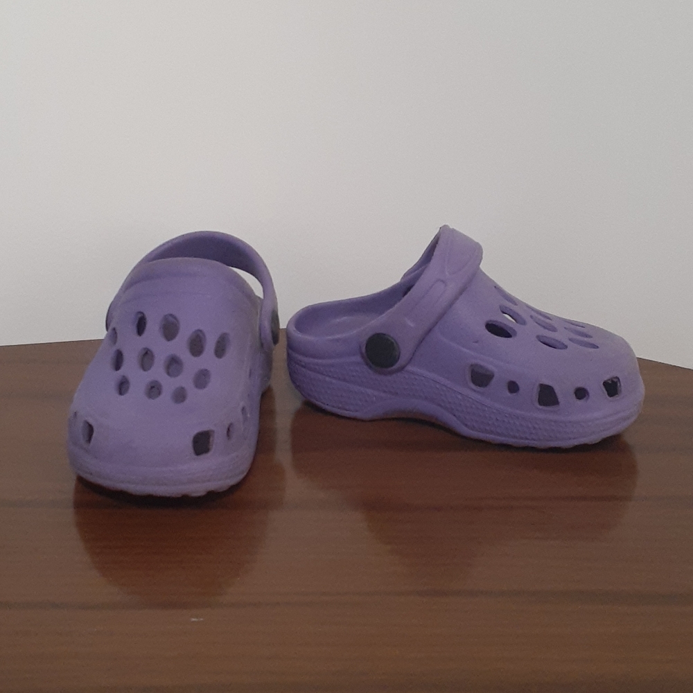 Small dark purple crocs